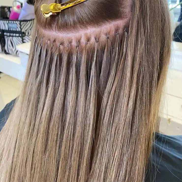 Nanobead hair extensions - seamless natural look